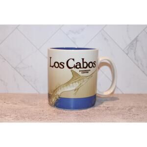 Starbucks Los Cabos Mexico Swordfish 16 oz Global Icon Collector Coffee Mug Cup
